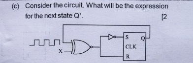 ( c ) Consider the circuit. What will be the