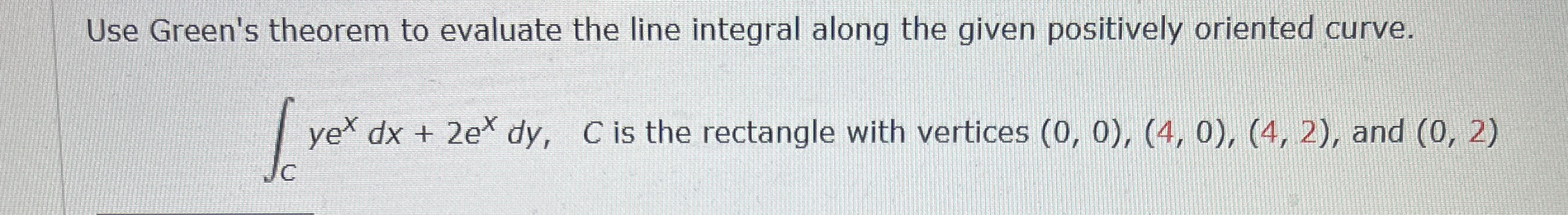 Use Green's theorem to evaluate the line integral