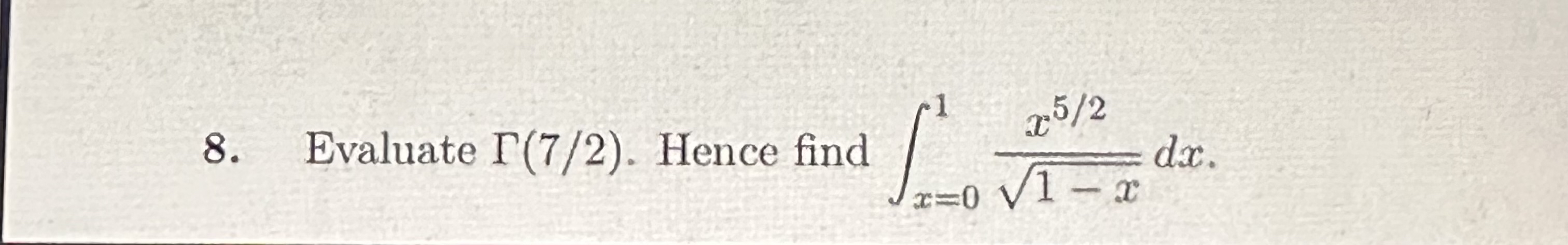 Evaluate ( 7 2 ) . Hence find x = 0 1 x 5 2 1 - x