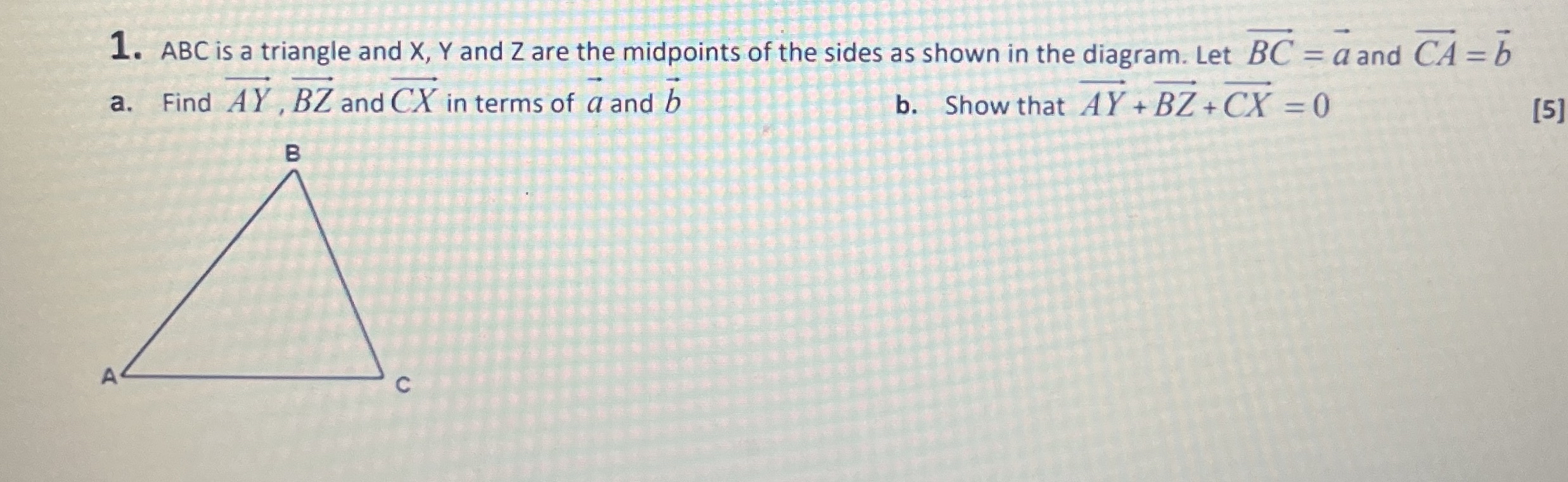 ABC is a triangle and x , Y and Z are the