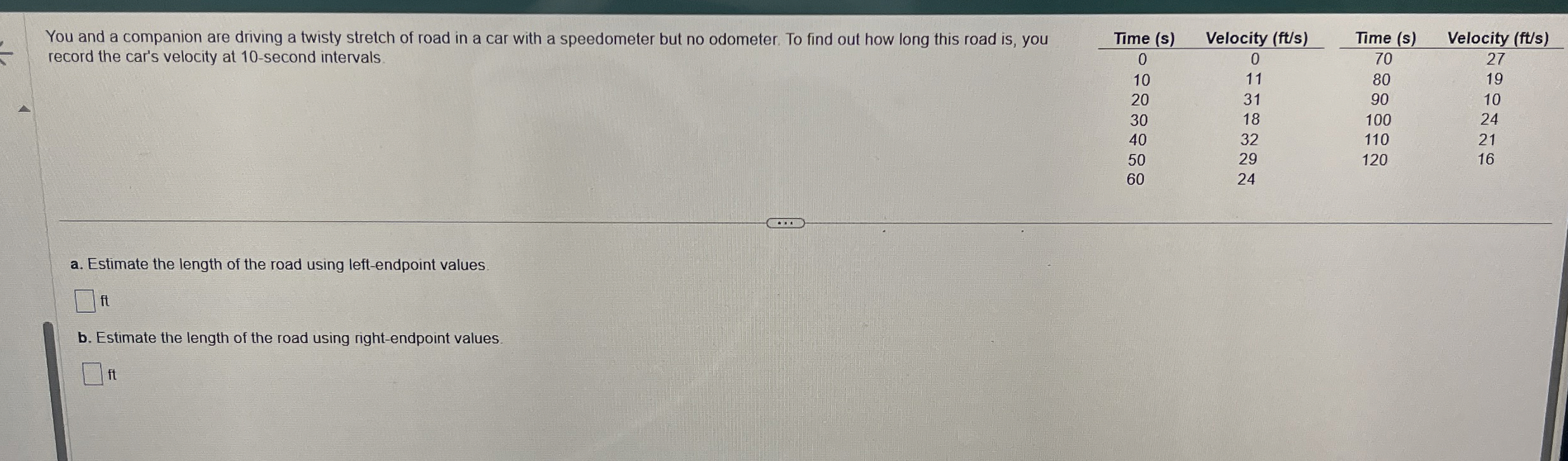 You and a companion are driving a twisty stretch