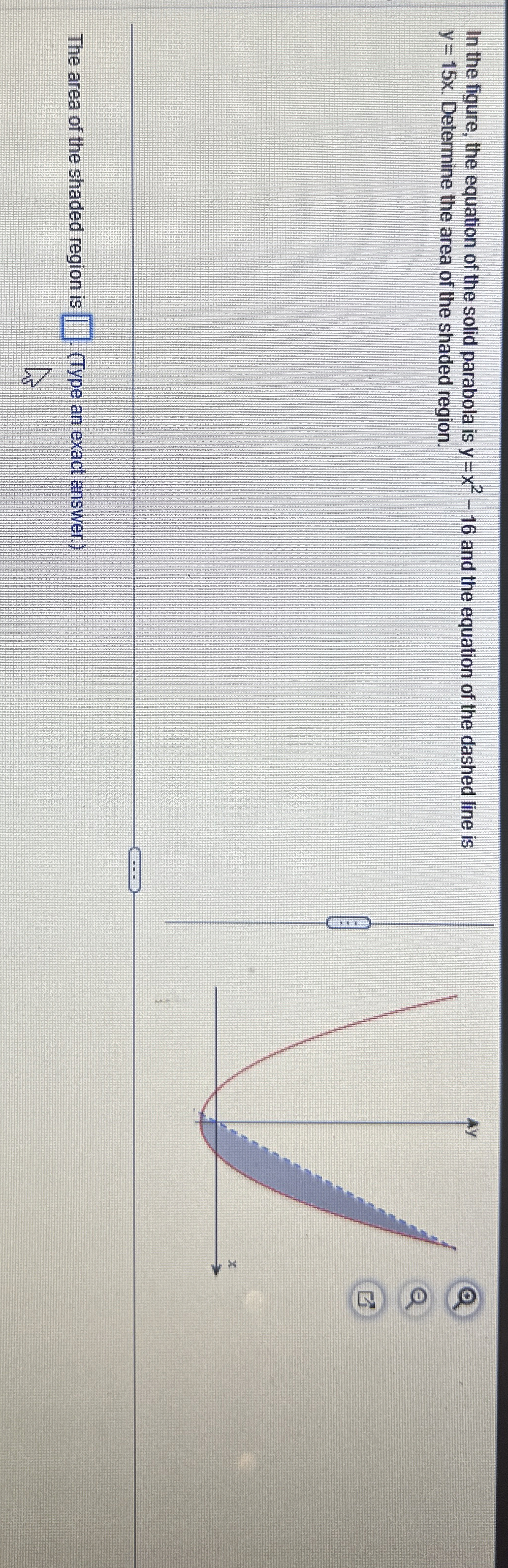 In the figure, the equation of the solid parabola