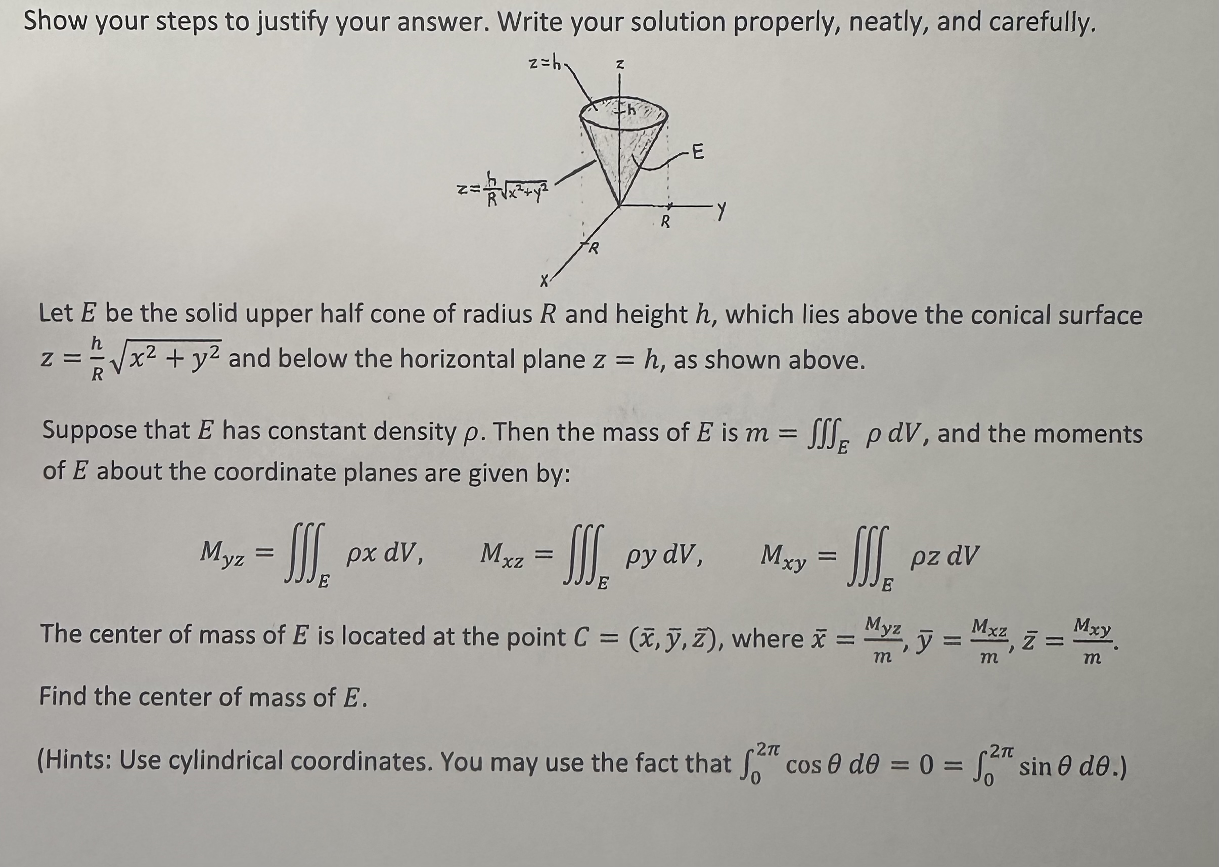 Show your steps to justify your answer. Write