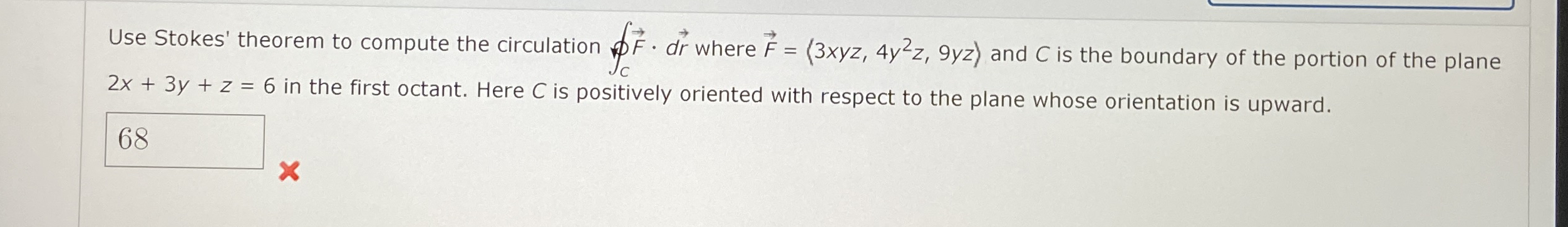 Use Stokes' theorem to compute the circulation o