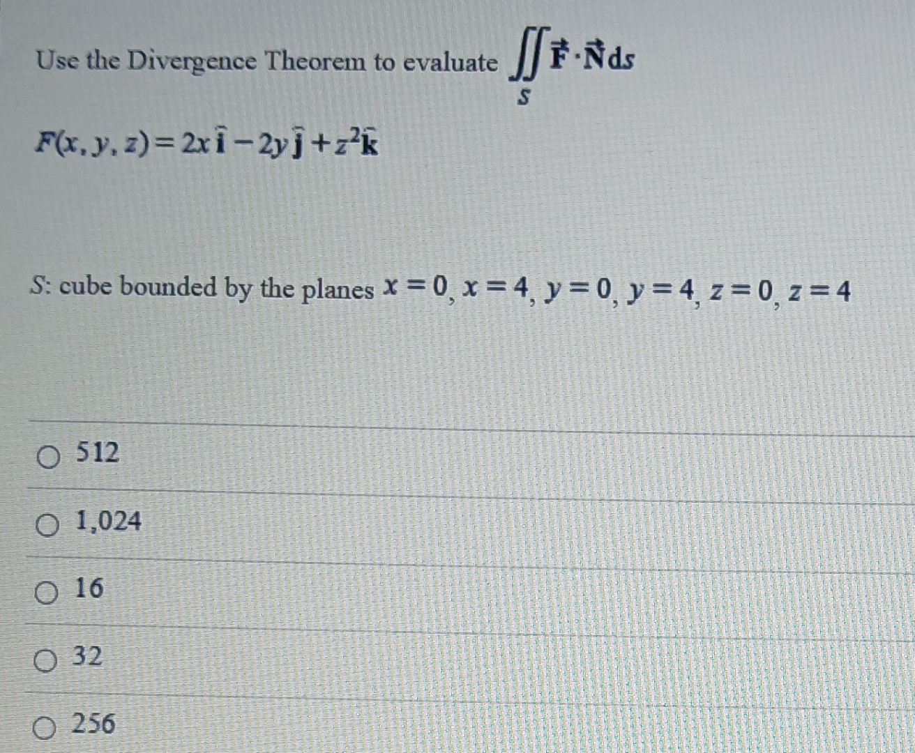 Use the Divergence Theorem to evaluate S vec ( F