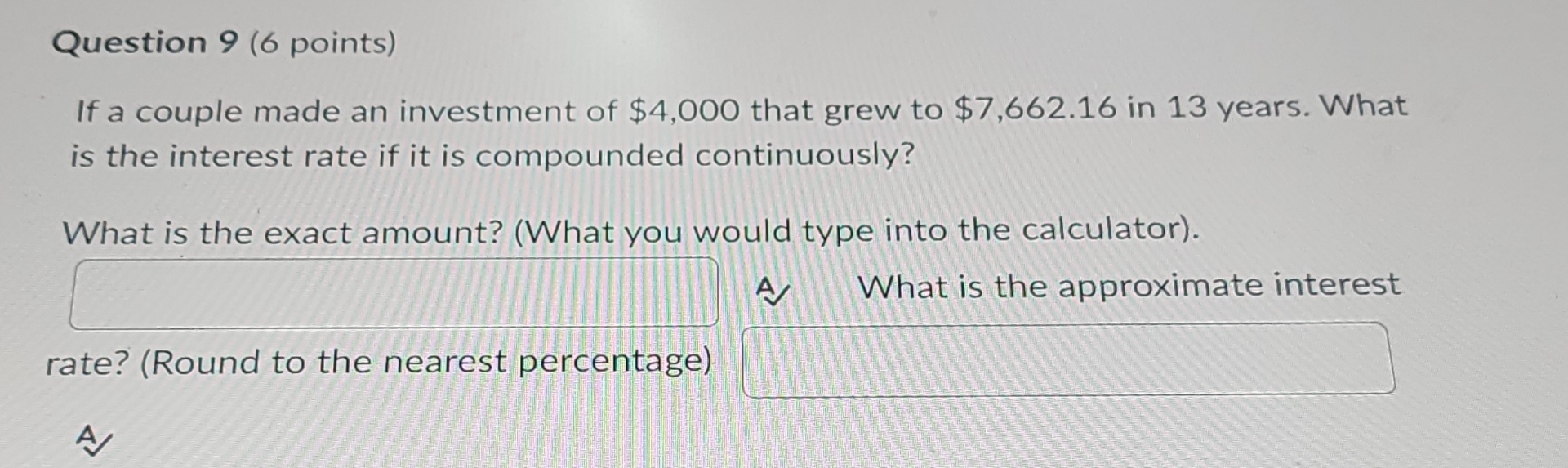 Question 9 ( 6 points ) If a couple made an