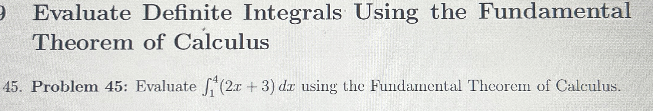 Evaluate Definite Integrals Using the Fundamental