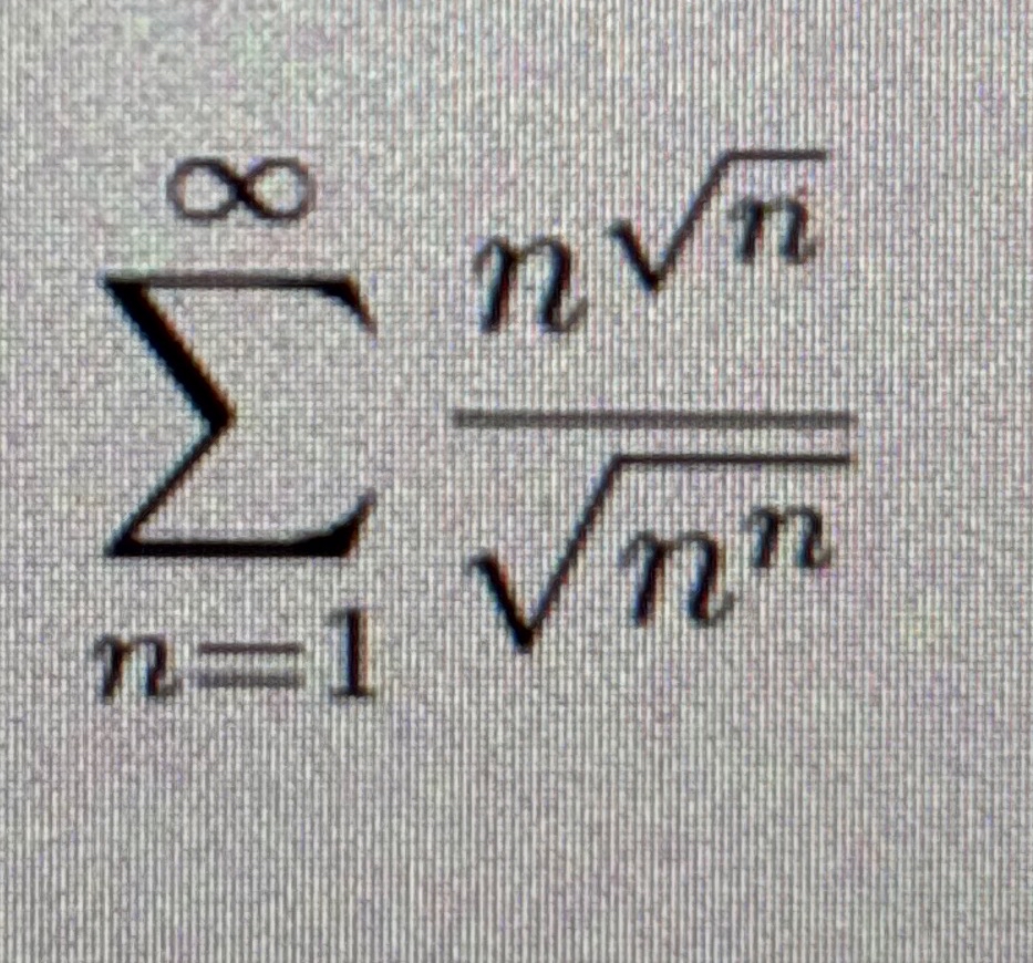 n = 1 n n 2 n n 2 solve with explanations for