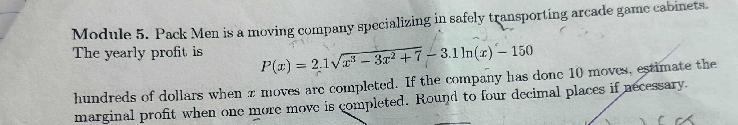 Module 5 . Pack Men is a moving company