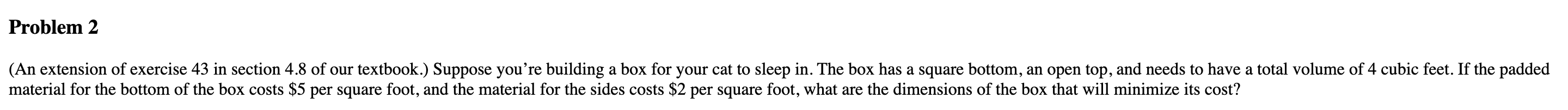 Problem 2 ( An extension of exercise 4 3 in