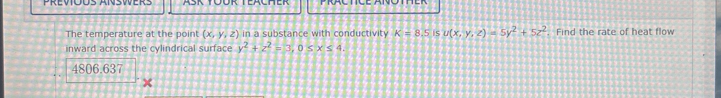 The temperature at the point ( x , y , z ) in a