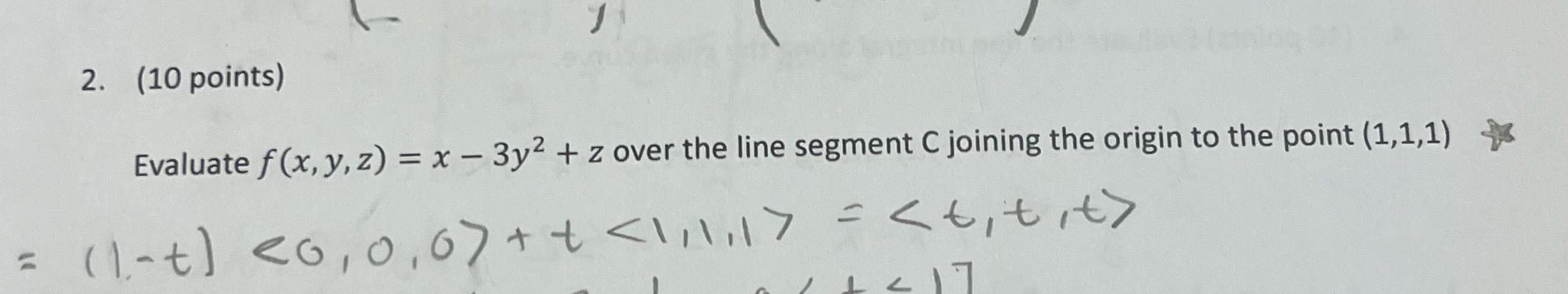 ( 1 0 points ) Evaluate f ( x , y , z ) = x - 3 y