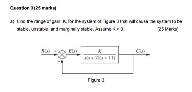 Question 3 ( 2 5 marks ) a ) Find the range of