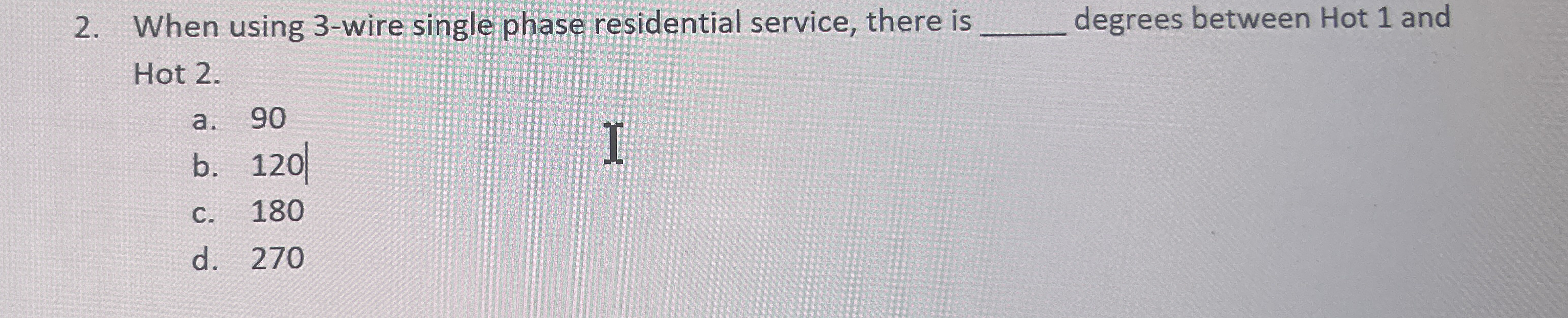 When using 3 - wire single phase residential