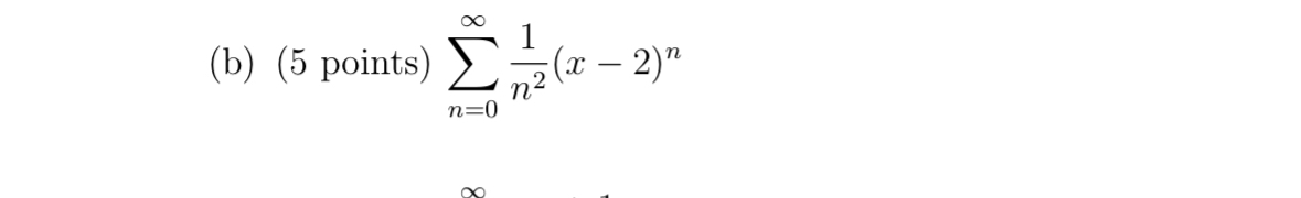 What is the convergence set for this ( b ) ( 5