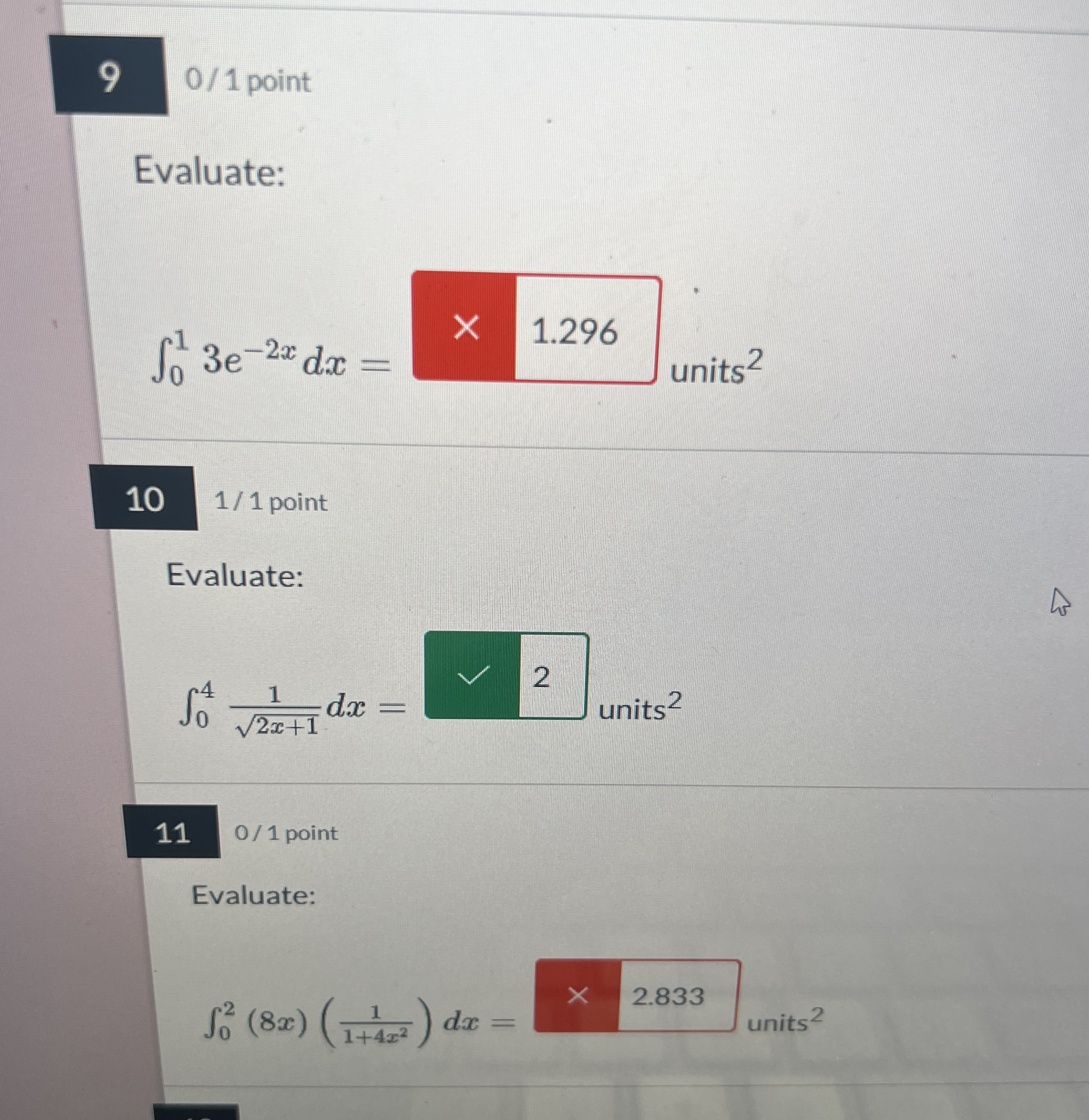 Evaluate: 0 1 3 e - 2 x d x = (