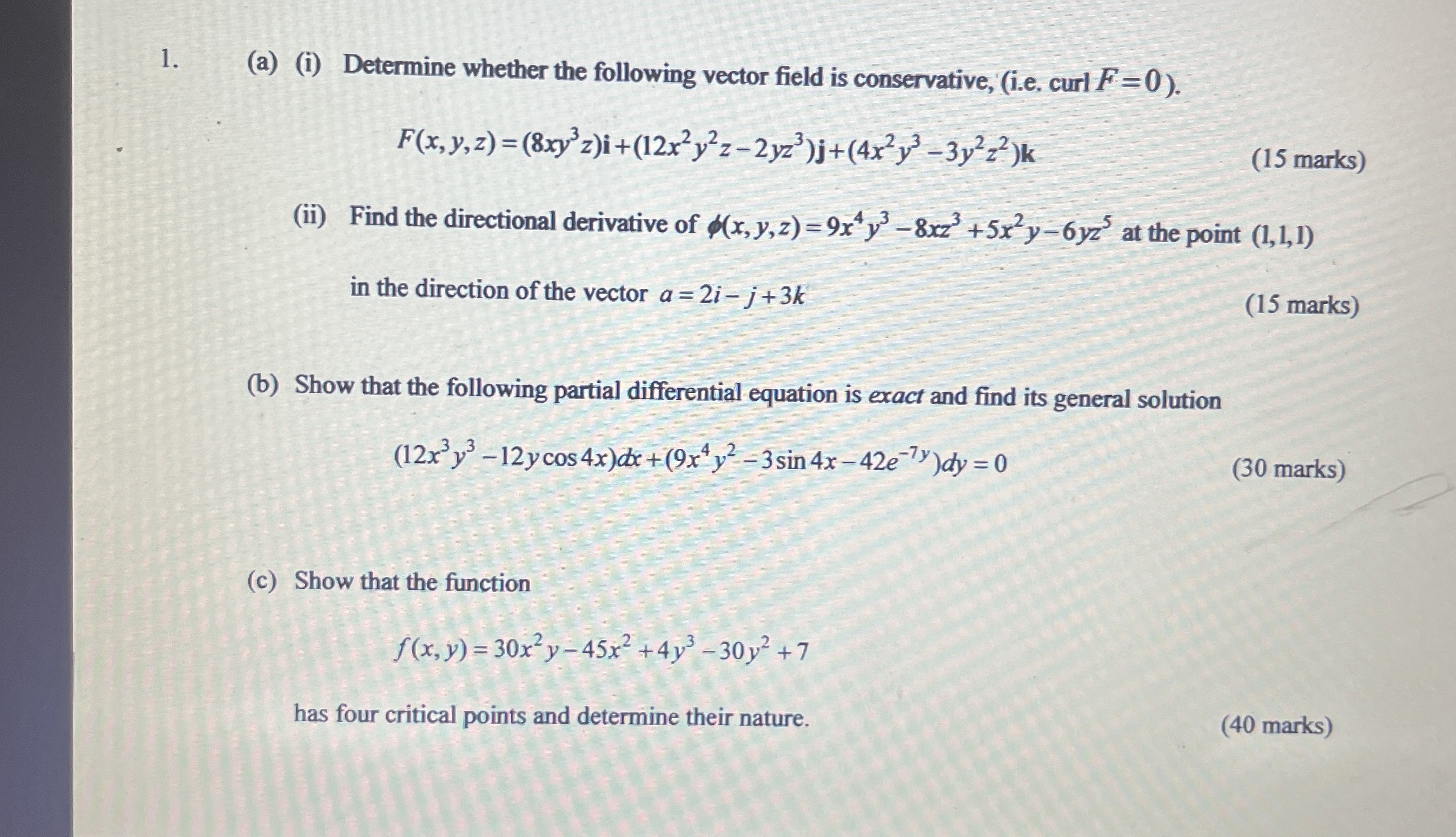 ( a ) ( i ) Determine whether the following