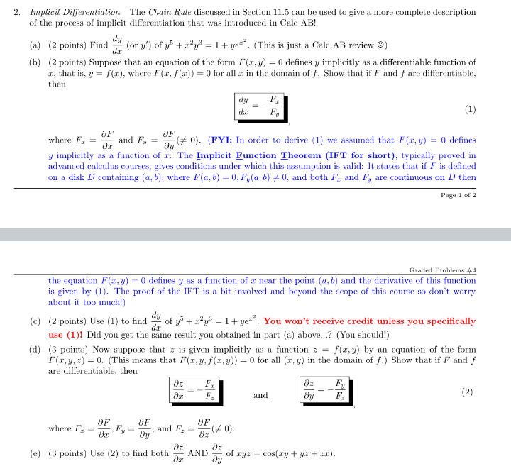 Implicit Differentiation The Chain Rule discussed