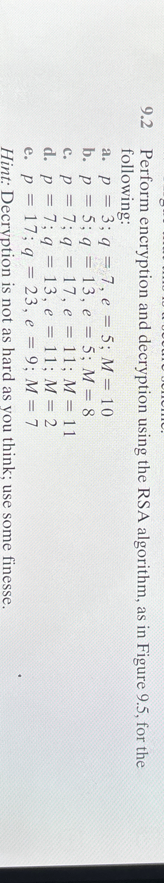 9 . 2 Perform encryption and decryption using the