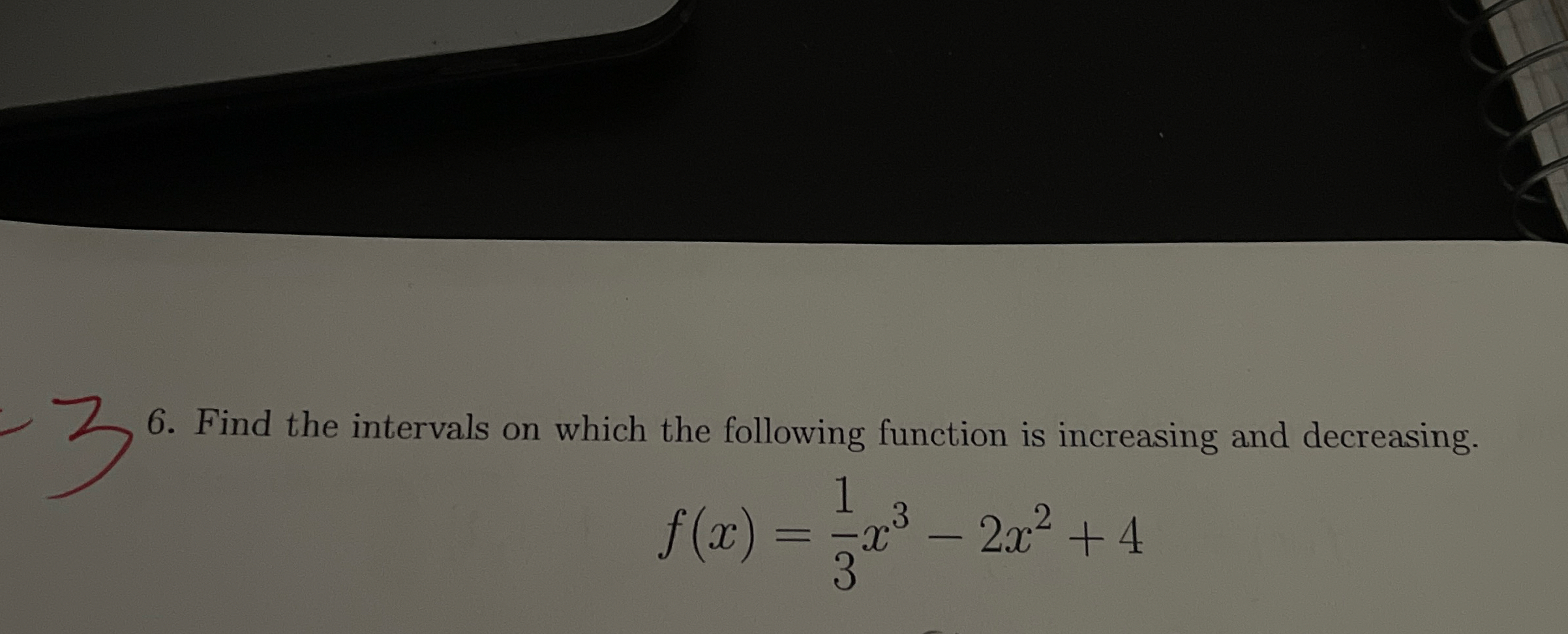 Find the intervals on which the following