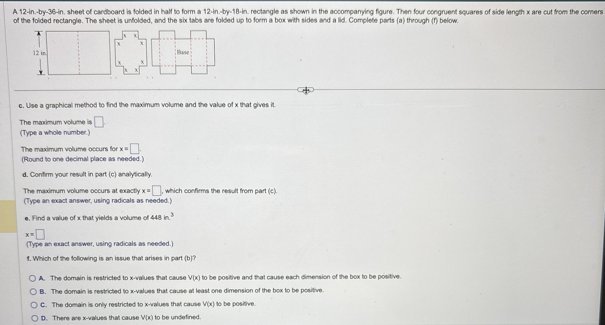 A 1 2 - in . - by - 3 6 - in . sheet of cardboard