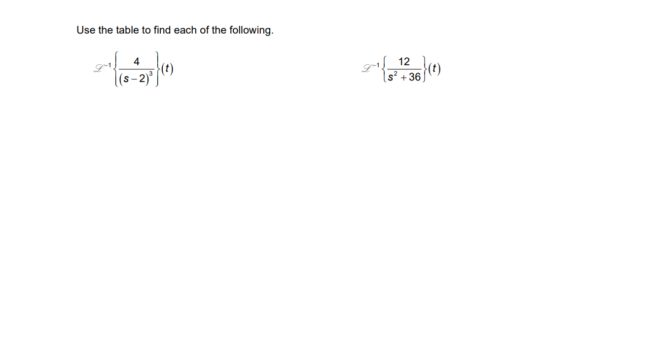 Use the table to find each of the following. L -