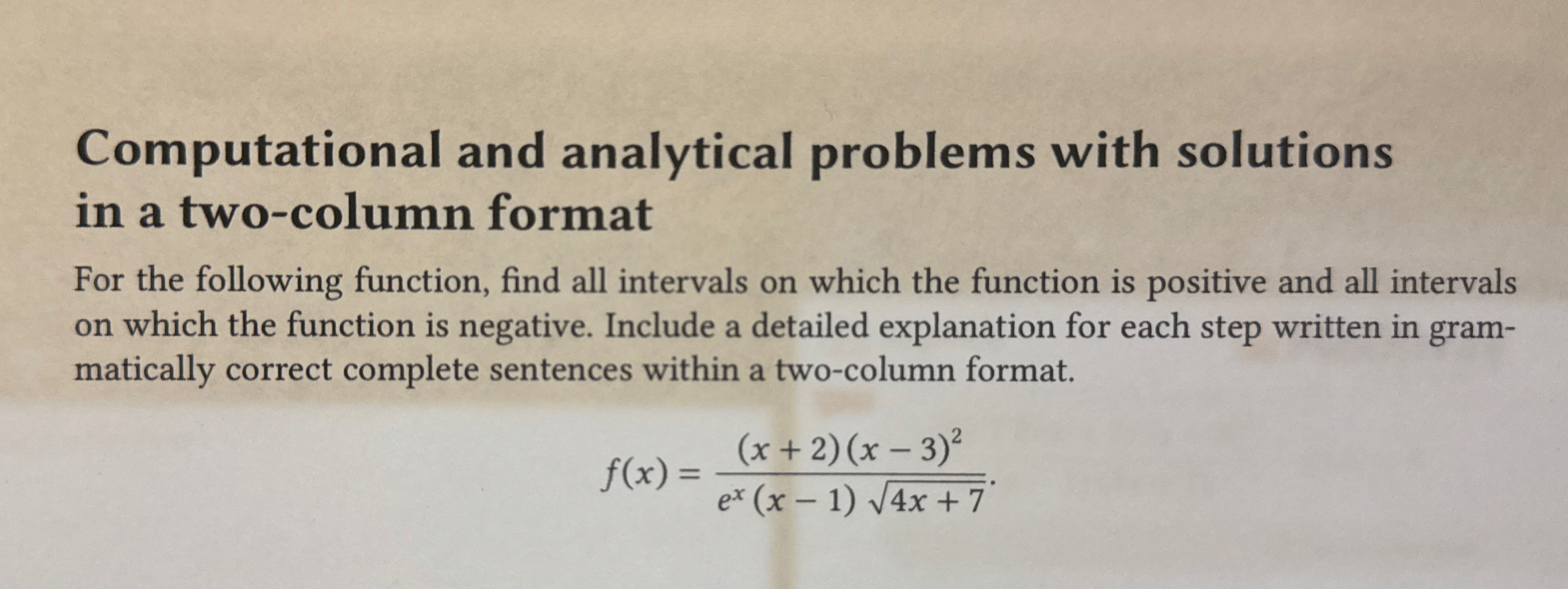 Computational and analytical problems with
