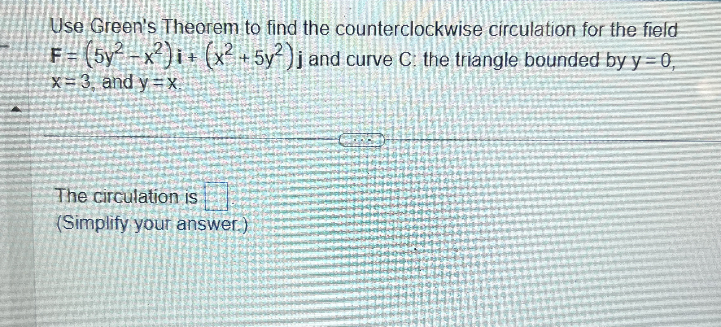 Use Green's Theorem to find the counterclockwise