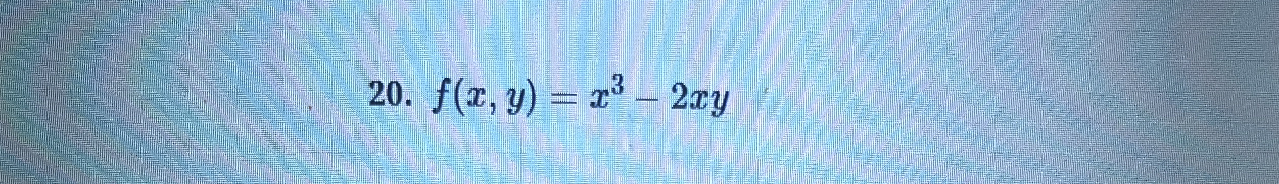 Find the conservative vector field for the