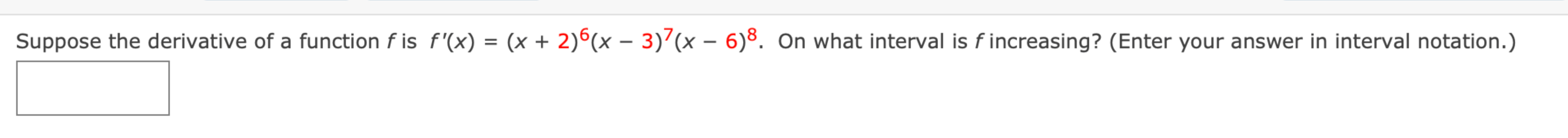 Suppose the derivative of a function f is f ^ ( '