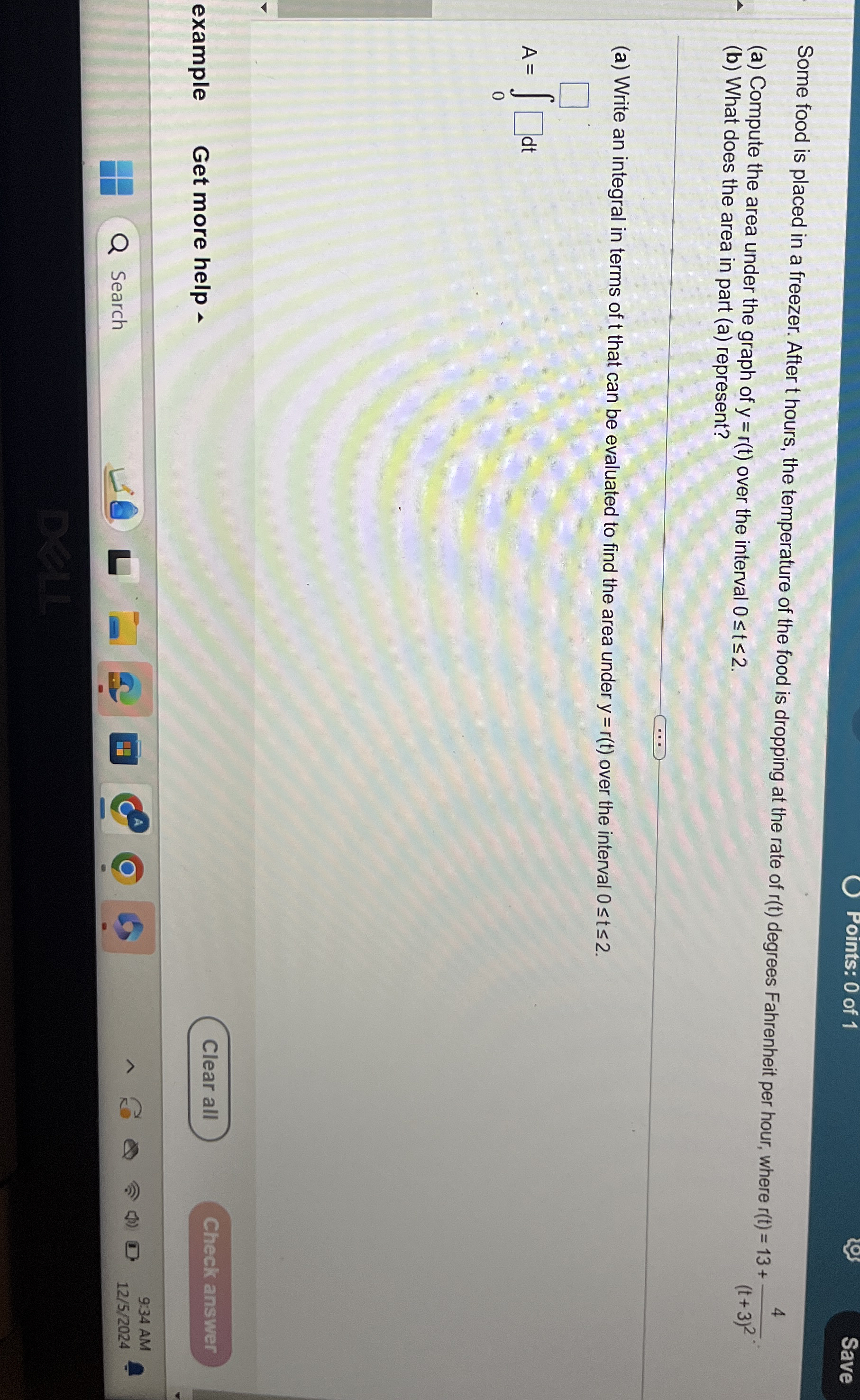 Points: 0 of 1 Save Some food is placed in a