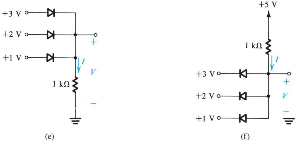 Solve for I and V Assume voltage drop 0 . 7 for