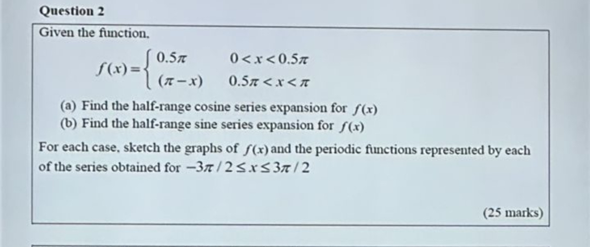 Question 2 Given the function. f ( x ) f ( x ) f