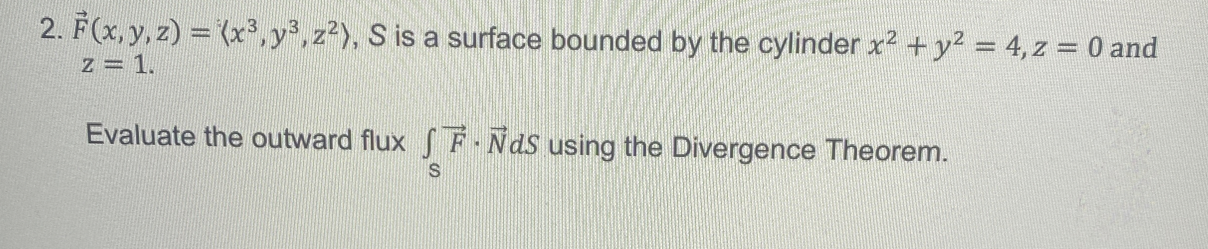 vec ( F ) ( x , y , z ) = ( : x 3 , y 3 , z 2 : )