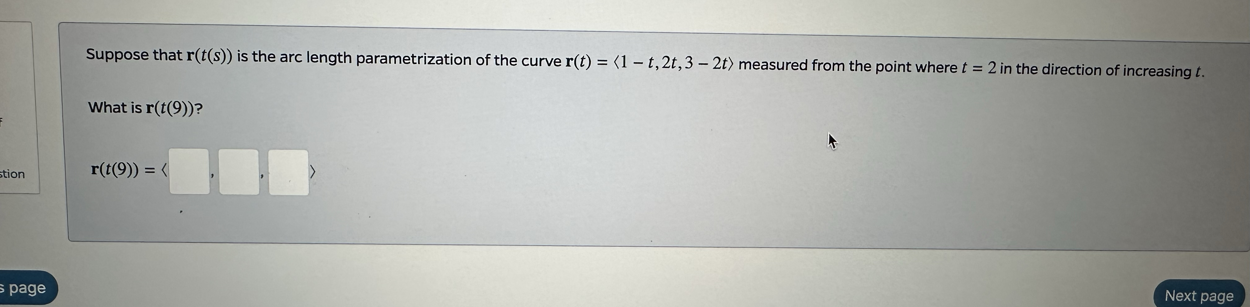Suppose that r ( t ( s ) ) is the arc length