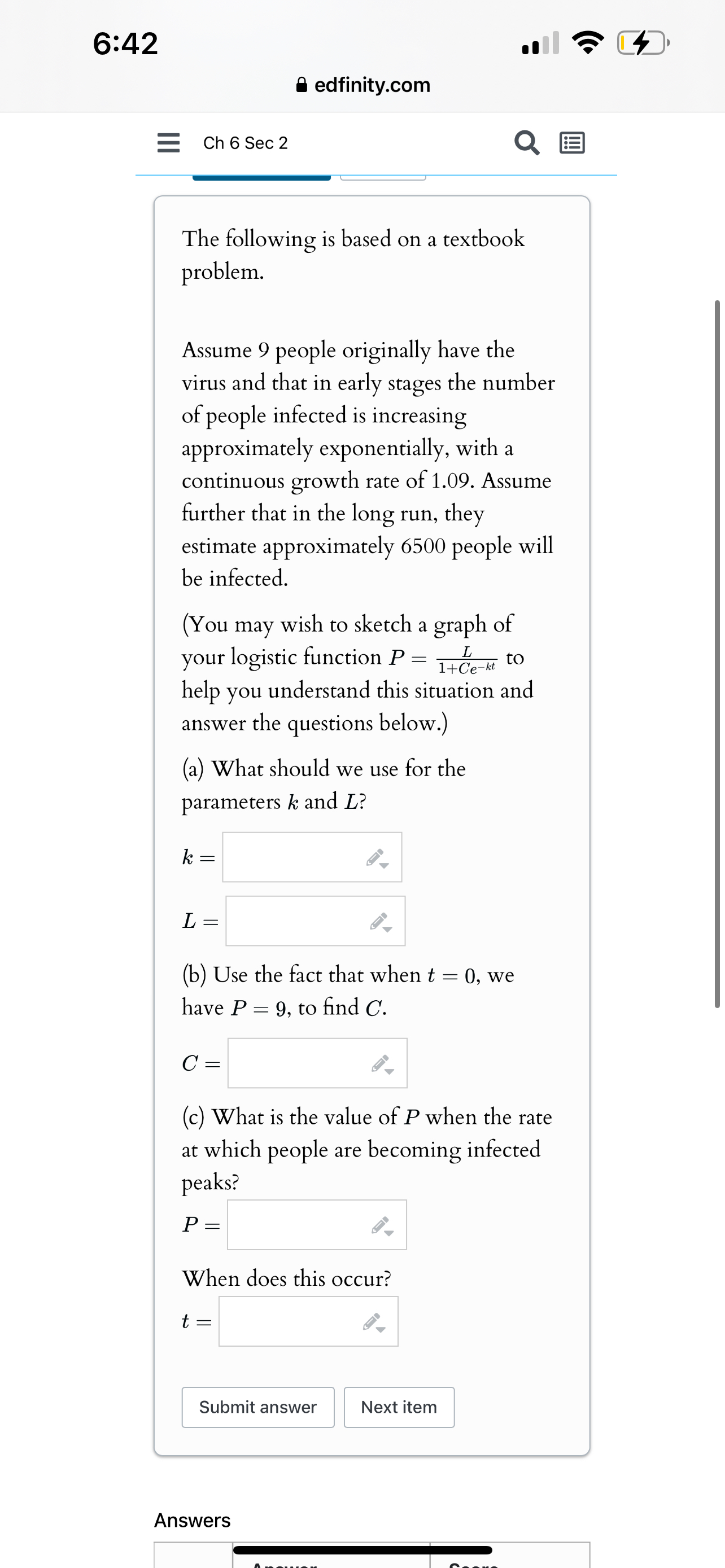 6 : 4 2 edfinity.com Ch 6 Sec 2 The following is