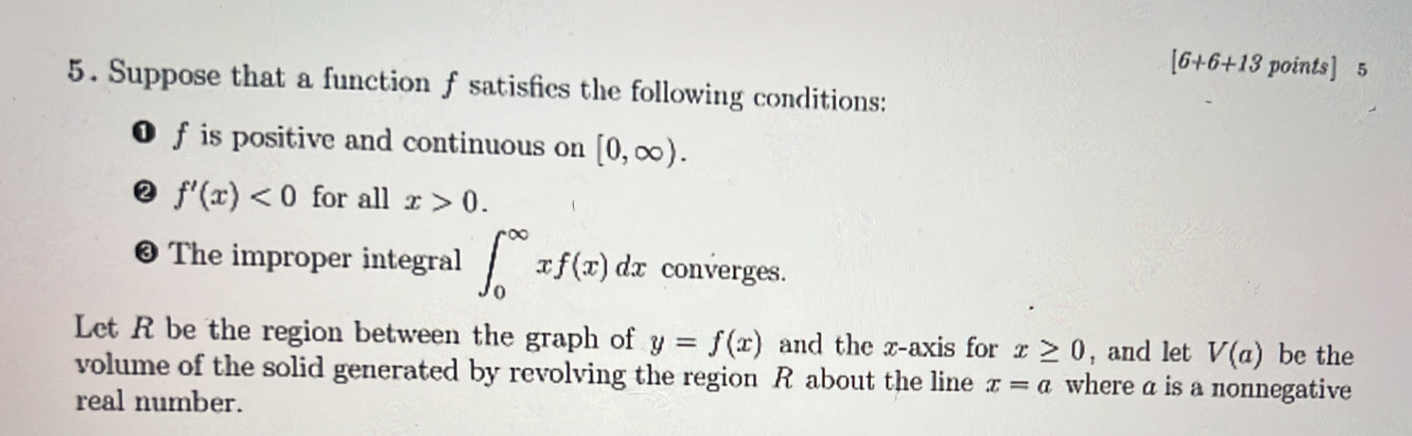 [ 6 + 6 + 1 3 points ] 5 5 . Suppose that a