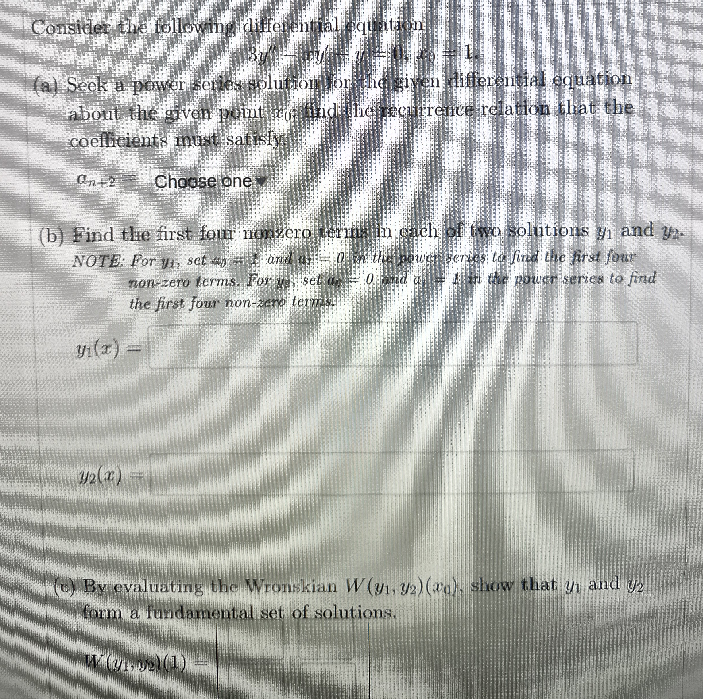 Topic is differential equation