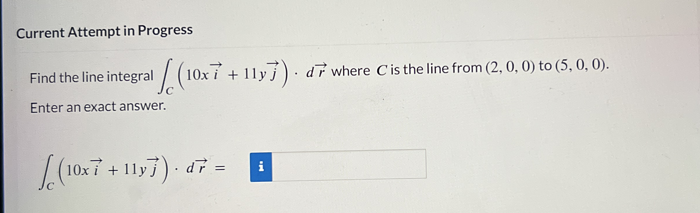 Current Attempt in Progress Find the line