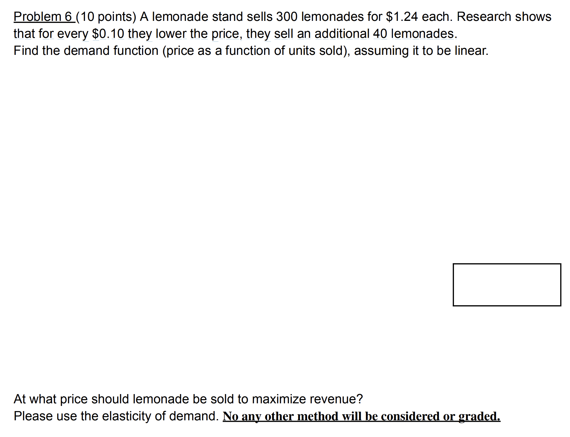 A lemonade stand sells 3 0 0 lemonades for $ 1 .