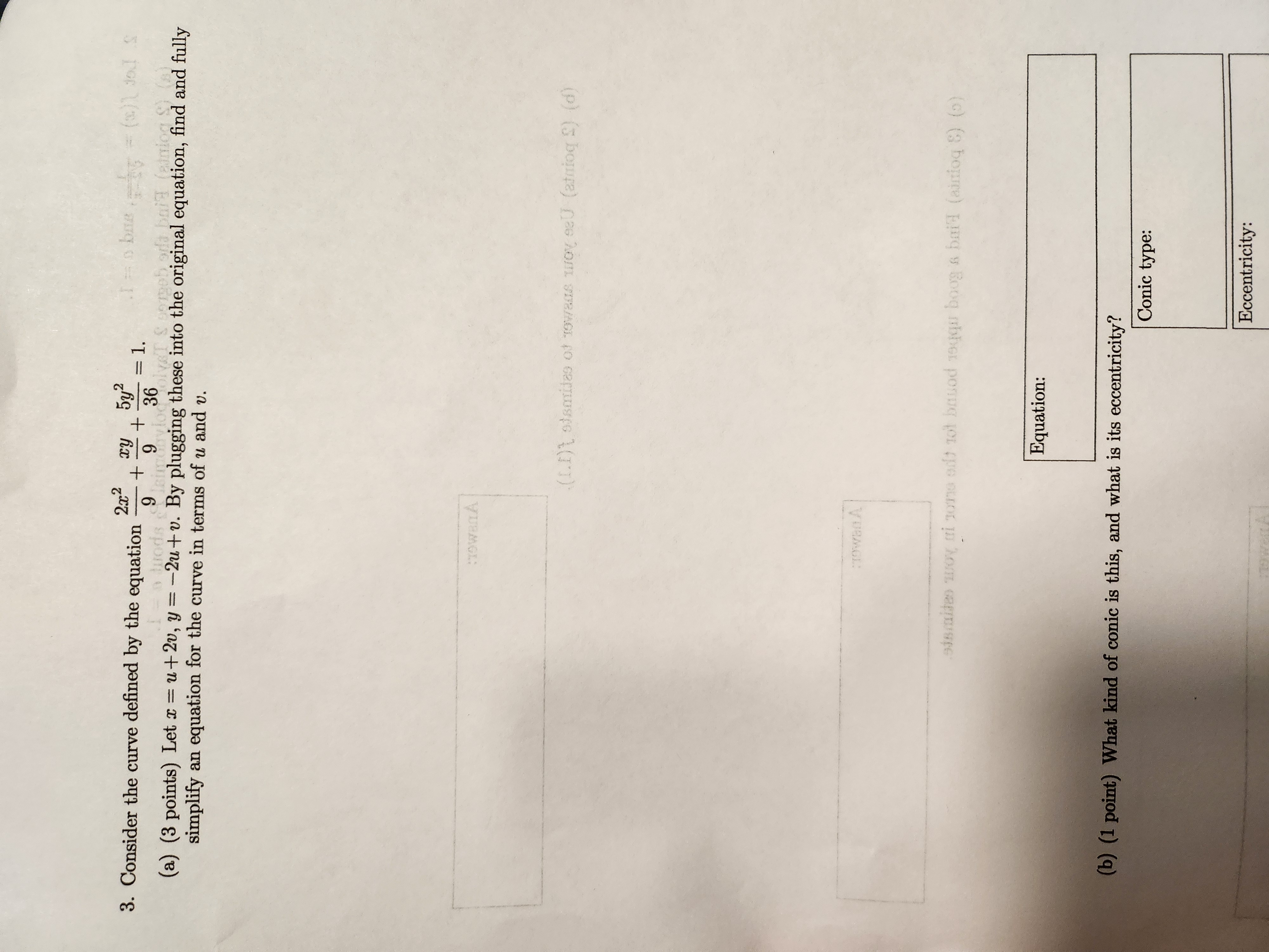 Consider the curve defined by the equation ( 2 x