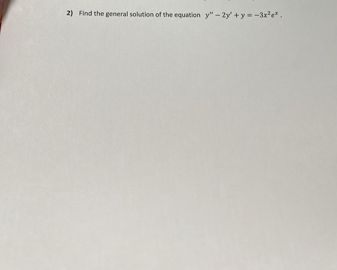 Find the general solution of the equation y ' ' -