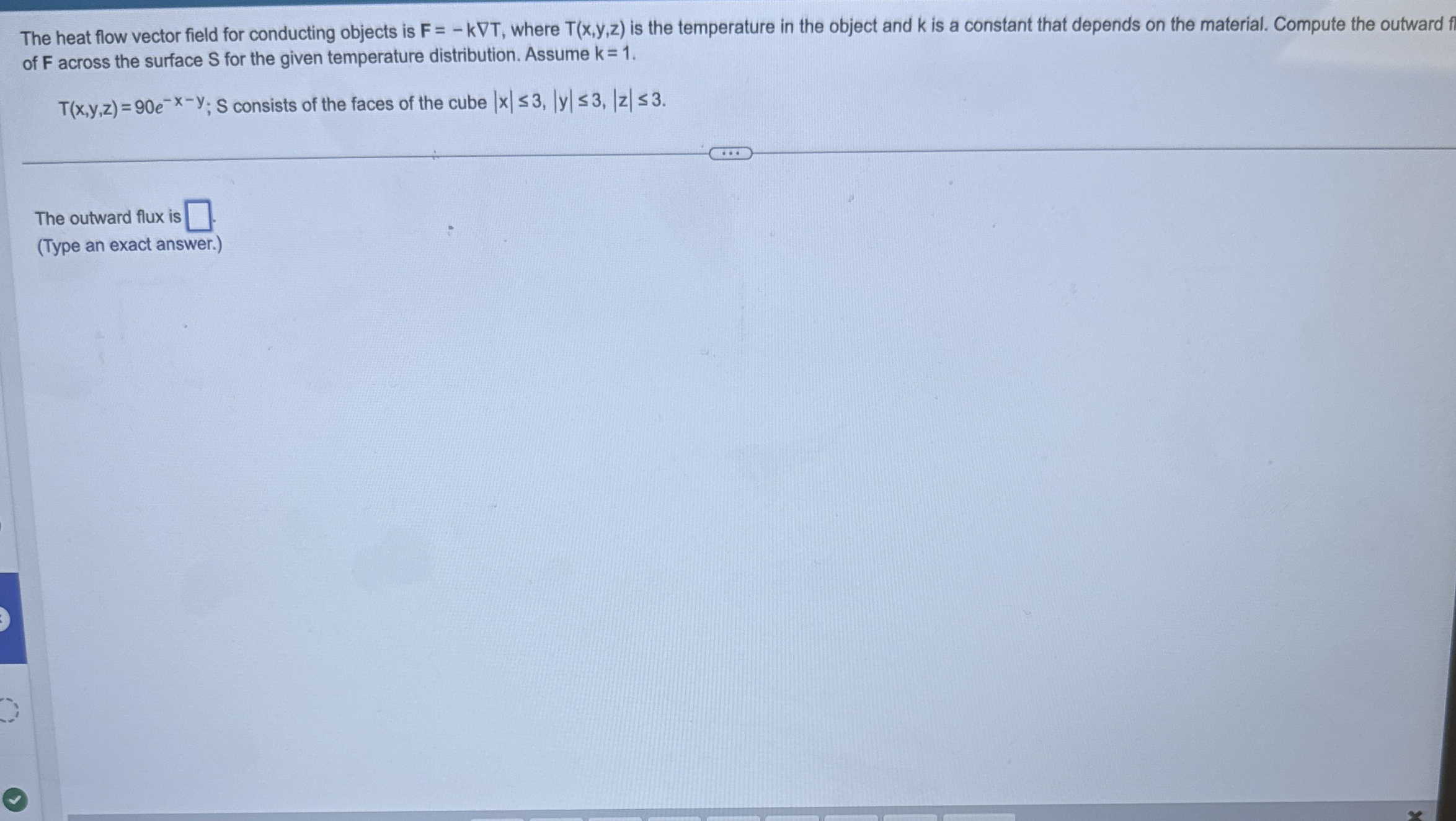 The heat flow vector field for conducting objects