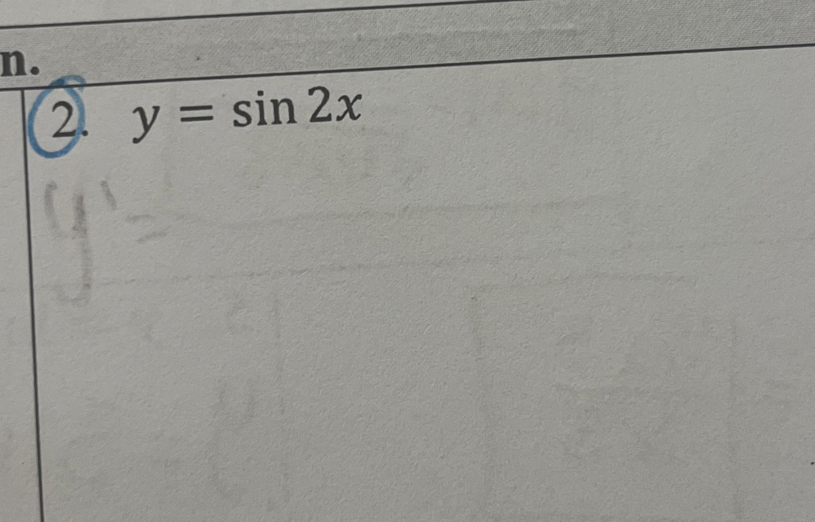 y = s i n 2 x Find the derivitive