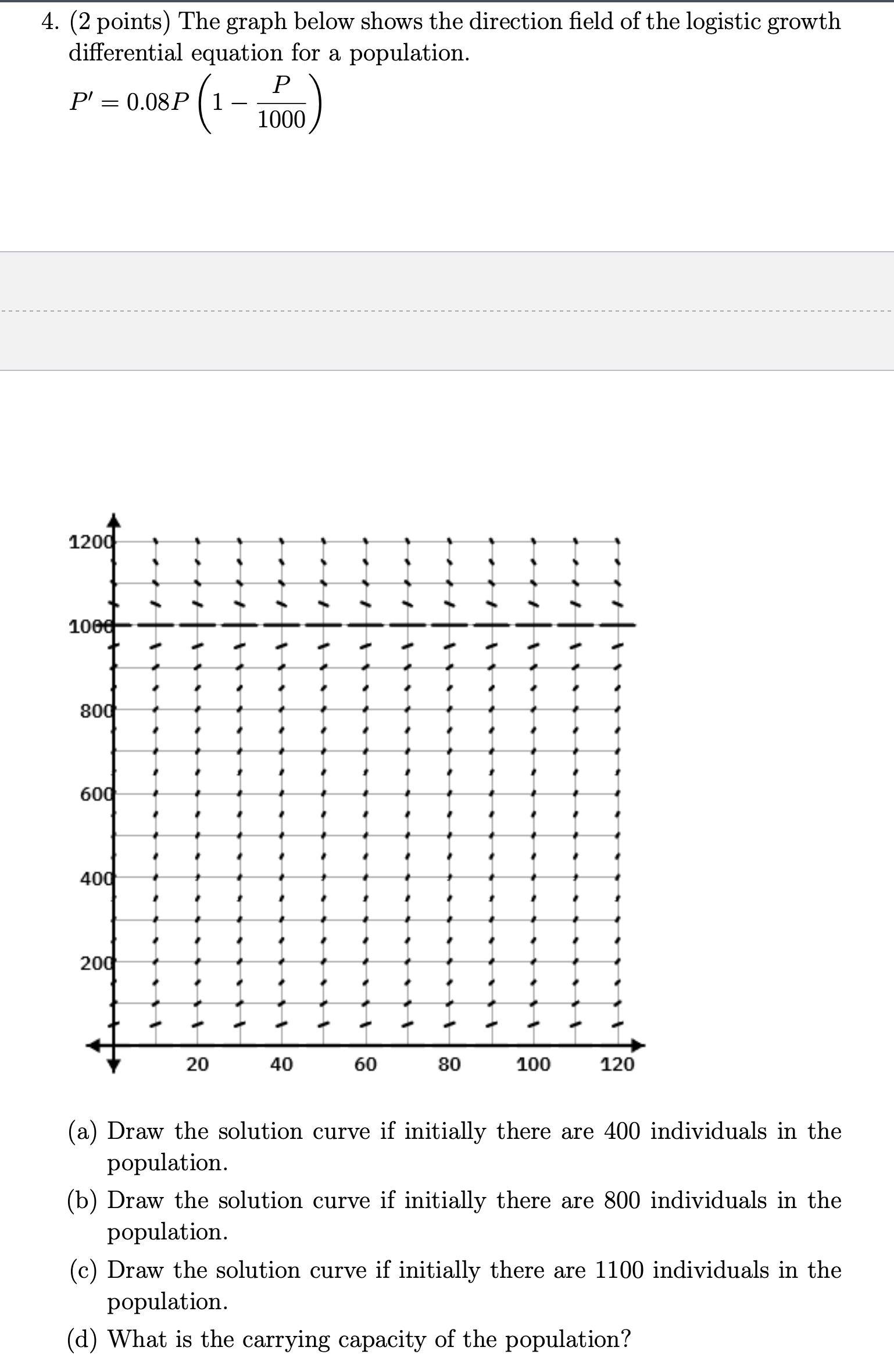4 . ( 2 points ) The graph below shows the