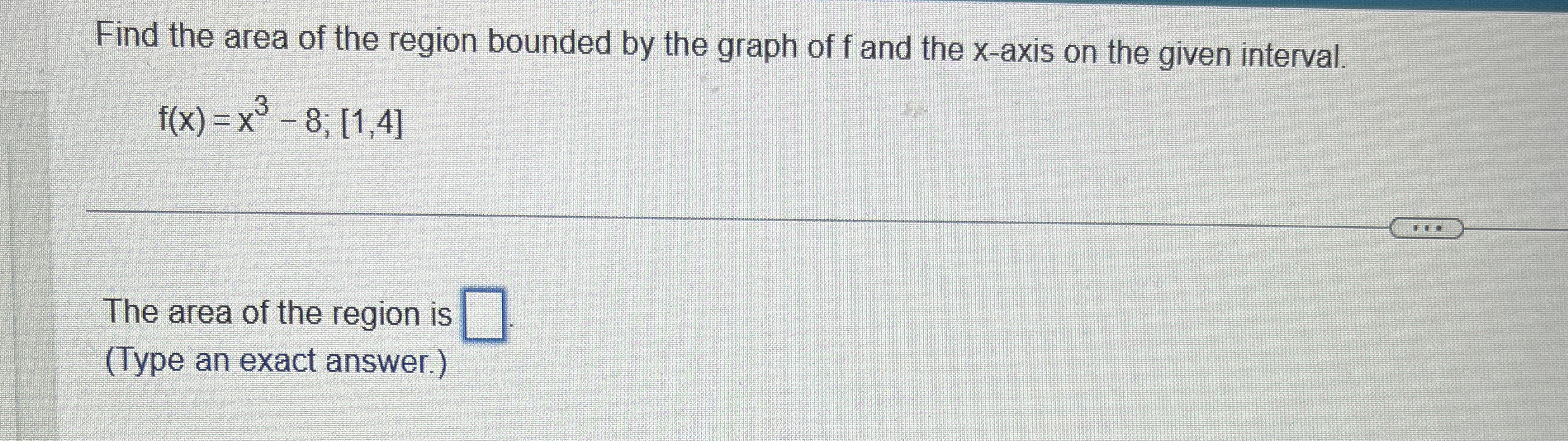 Find the area of the region bounded by the graph