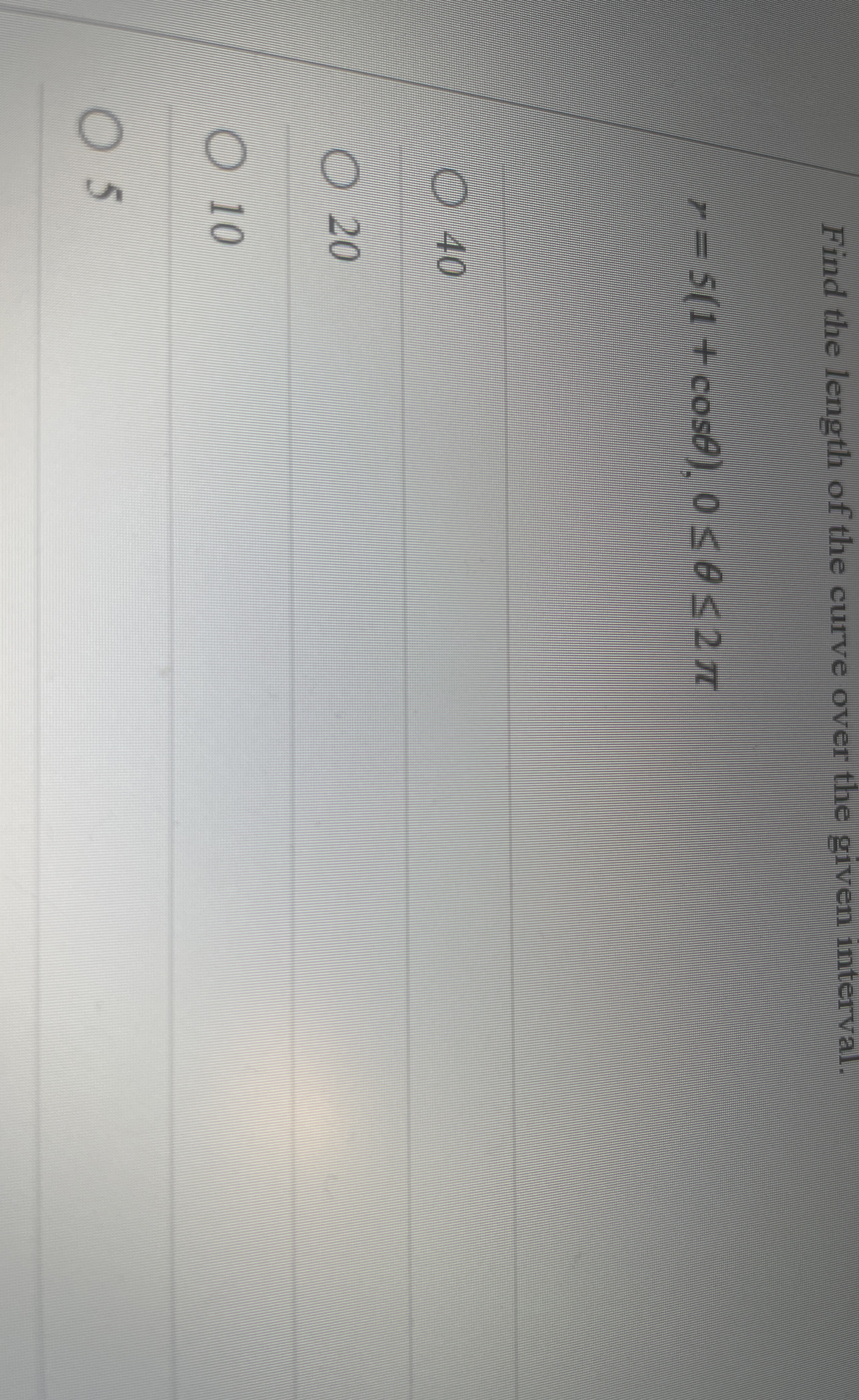 Find the length of the curve over the given