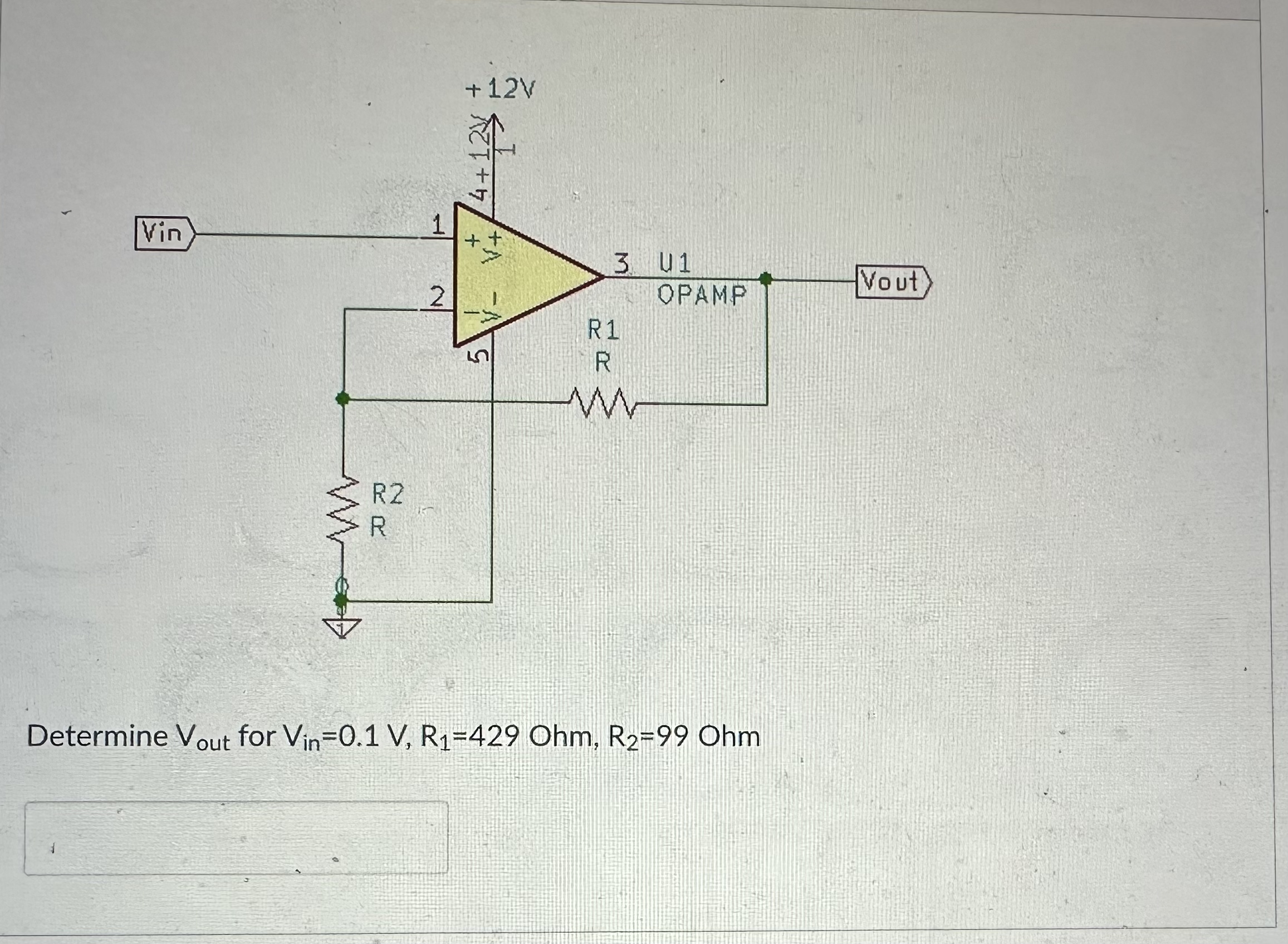 Q . 3 8 x Determine V o u t for V i n = 0 . 1 V ,