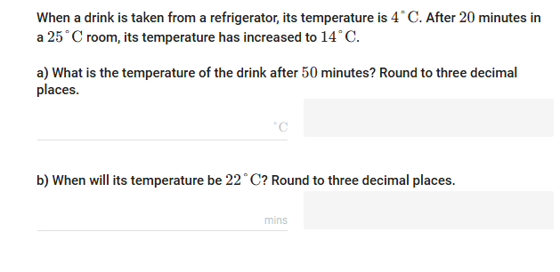 When a drink is taken from a refrigerator, its