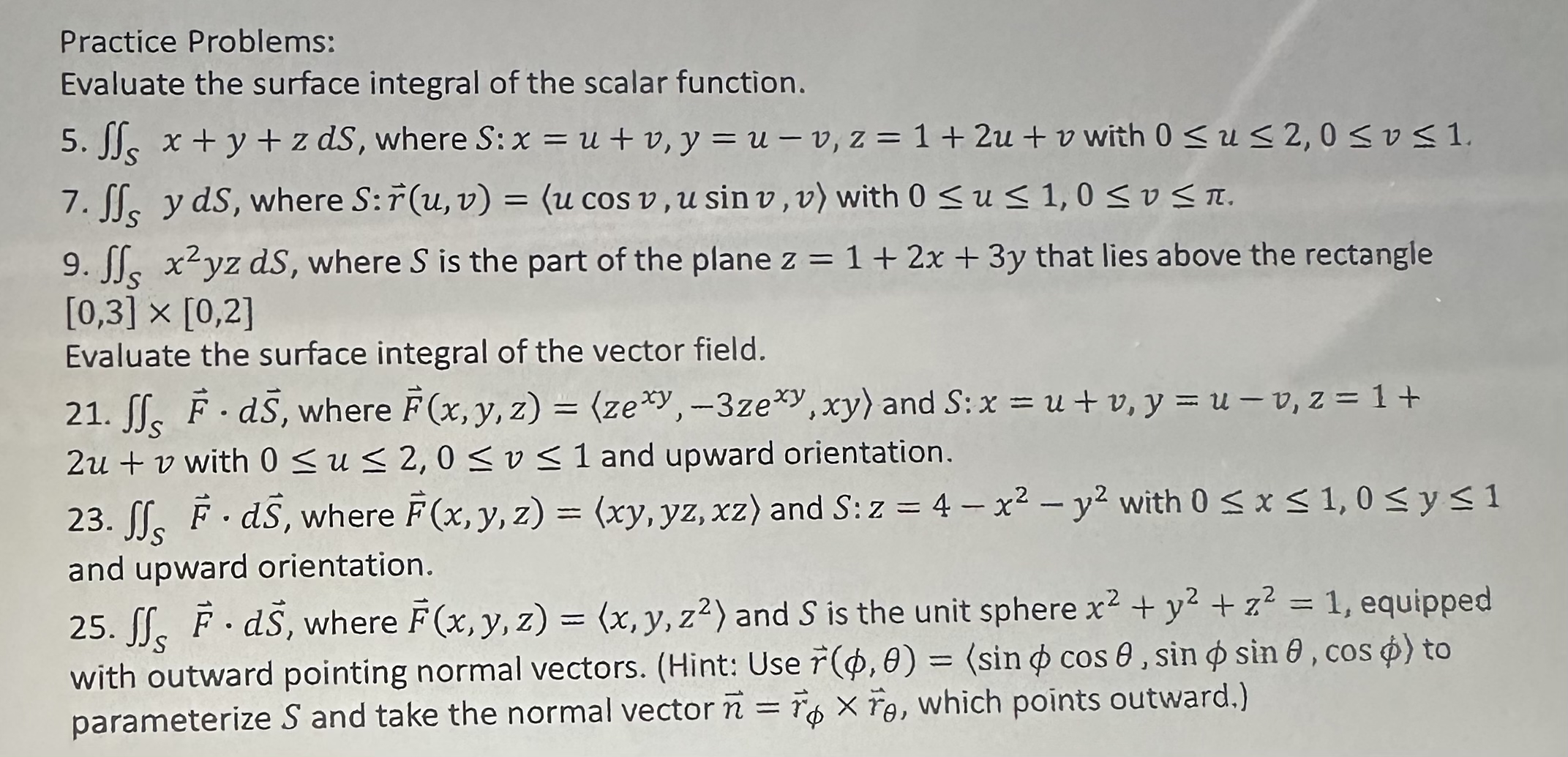 Find 5 , 7 , 9 , 2 1 , 2 3 and 2 5 Evaluate the